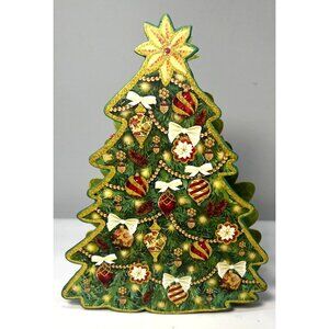 Vintage Olly & Rex Christmas Tree Box Decor 3D, Double Sided